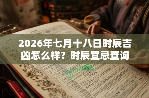 2026年七月十八日时辰吉凶怎么样？时辰宜忌查询