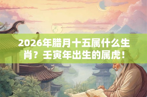 2026年腊月十五属什么生肖？壬寅年出生的属虎！