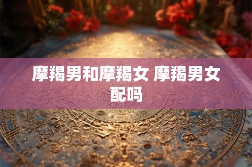 摩羯男和摩羯女 摩羯男女配吗