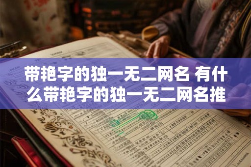 带艳字的独一无二网名 有什么带艳字的独一无二网名推荐