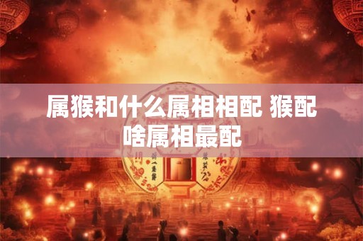 属猴和什么属相相配 猴配啥属相最配