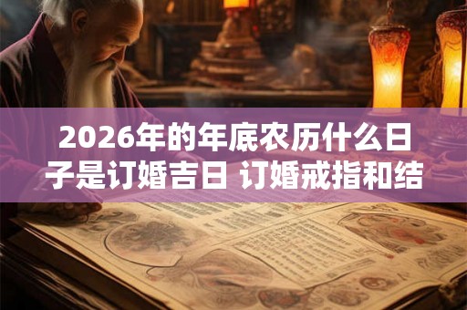 2026年的年底农历什么日子是订婚吉日 订婚戒指和结婚戒指差别