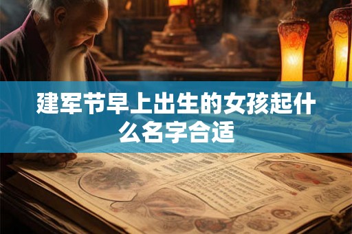 建军节早上出生的女孩起什么名字合适