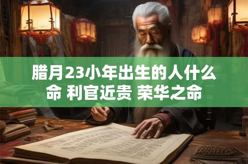 腊月23小年出生的人什么命 利官近贵 荣华之命 腊月23小年出生的人什么命 利官近贵 荣华之命