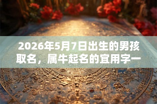 2026年5月7日出生的男孩取名，属牛起名的宜用字一览！