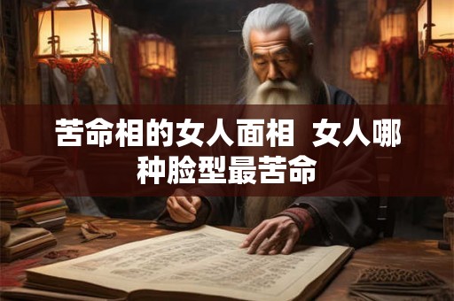 苦命相的女人面相 女人哪种脸型最苦命 苦命相的女人面相 女人哪种脸型最苦命