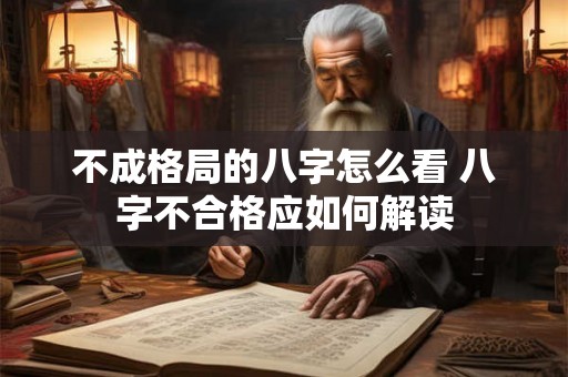 不成格局的八字怎么看 八字不合格应如何解读 不成格局的八字怎么看 八字不合格应如何解读