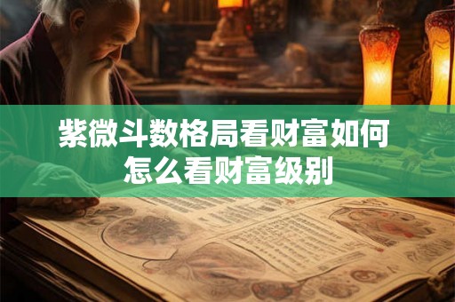 紫微斗数格局看财富如何 怎么看财富级别
