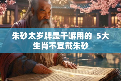 朱砂太岁牌是干嘛用的  5大生肖不宜戴朱砂