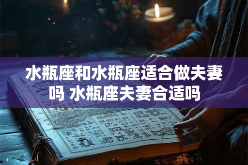 水瓶座和水瓶座适合做夫妻吗 水瓶座夫妻合适吗