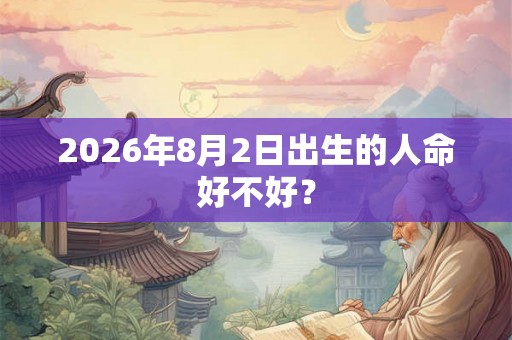2026年8月2日出生的人命好不好？