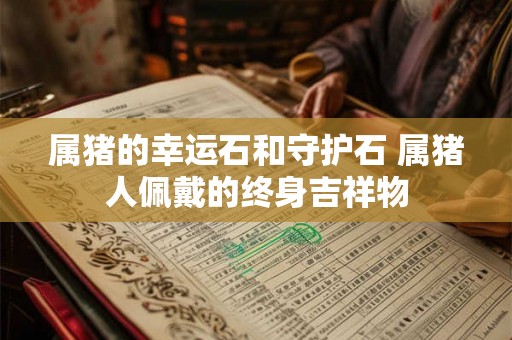 属猪的幸运石和守护石 属猪人佩戴的终身吉祥物