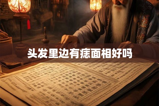 头发里边有痣面相好吗