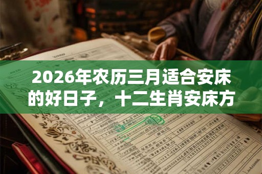 2026年农历三月适合安床的好日子，十二生肖安床方位禁忌