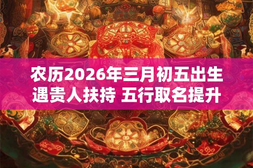 农历2026年三月初五出生遇贵人扶持 五行取名提升命格
