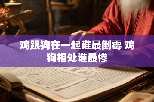 鸡跟狗在一起谁最倒霉 鸡狗相处谁最惨