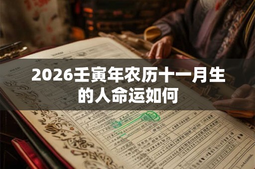 2026壬寅年农历十一月生的人命运如何 2026壬寅年农历十一月生的人命运如何