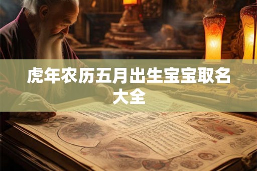 虎年农历五月出生宝宝取名大全 虎年农历五月出生宝宝取名大全