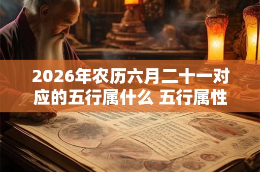 2026年农历六月二十一对应的五行属什么 五行属性查询 2026年农历六月二十一对应的五行属什么 五行属性查询
