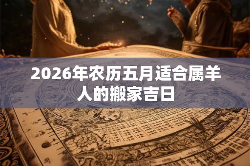 2026年农历五月适合属羊人的搬家吉日