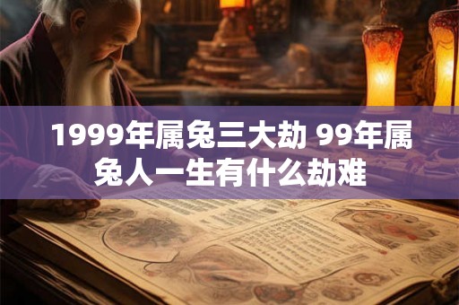 1999年属兔三大劫 99年属兔人一生有什么劫难