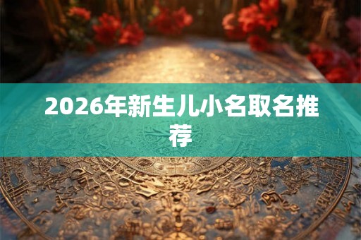 2026年新生儿小名取名推荐