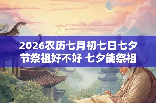 2026农历七月初七日七夕节祭祖好不好 七夕能祭祖吗