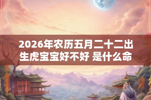 2026年农历五月二十二出生虎宝宝好不好 是什么命 2026年农历五月二十二出生虎宝宝好不好 是什么命