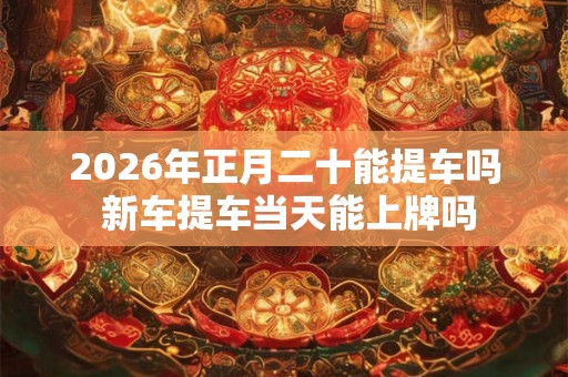 2026年正月二十能提车吗 新车提车当天能上牌吗 2026年正月二十能提车吗 新车提车当天能上牌吗
