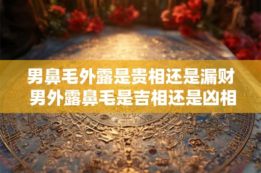 男鼻毛外露是贵相还是漏财 男外露鼻毛是吉相还是凶相