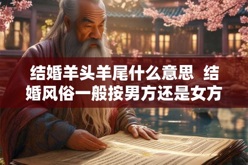 结婚羊头羊尾什么意思  结婚风俗一般按男方还是女方