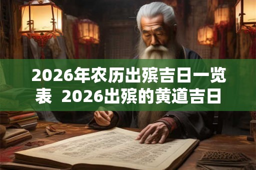 2026年农历出殡吉日一览表  2026出殡的黄道吉日