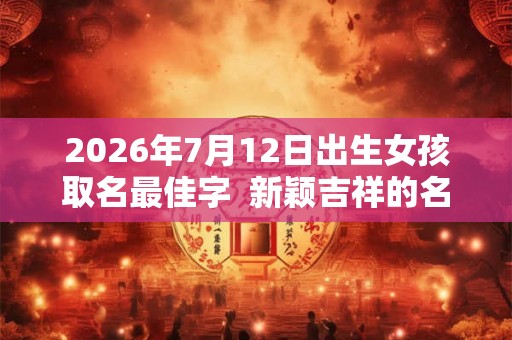 2026年7月12日出生女孩取名最佳字  新颖吉祥的名字推荐