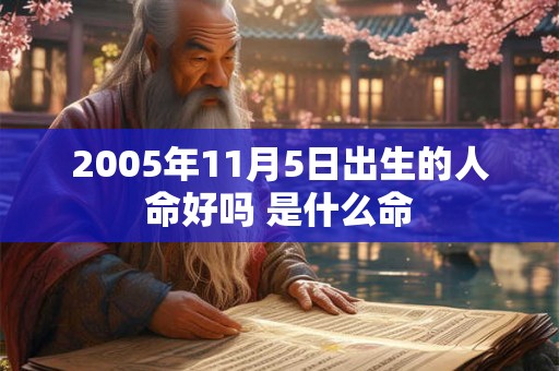 2005年11月5日出生的人命好吗 是什么命