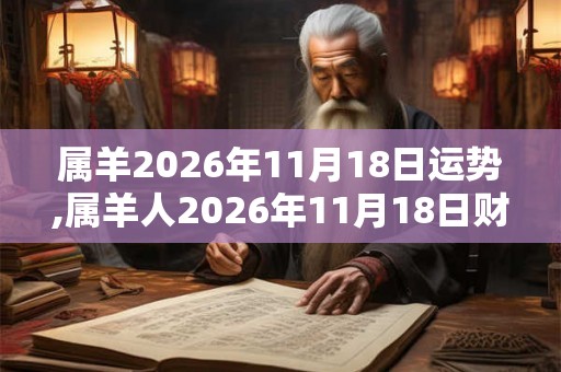 属羊2026年11月18日运势,属羊人2026年11月18日财运,生肖羊2026年11月18日运势