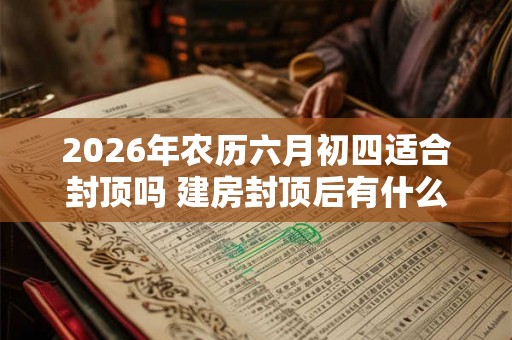2026年农历六月初四适合封顶吗 建房封顶后有什么讲究