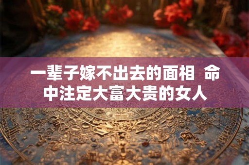 一辈子嫁不出去的面相  命中注定大富大贵的女人