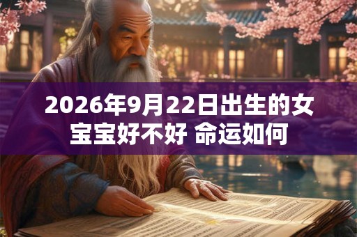 2026年9月22日出生的女宝宝好不好 命运如何
