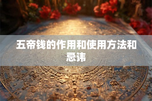 五帝钱的作用和使用方法和忌讳