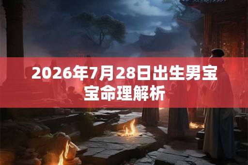 2026年7月28日出生男宝宝命理解析
