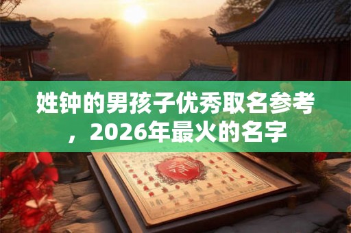姓钟的男孩子优秀取名参考,2026年最火的名字 姓钟的男孩子优秀取名参考,2026年最火的名字