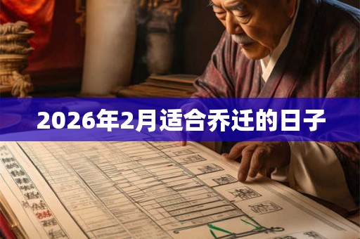 2026年2月适合乔迁的日子 2026年2月适合乔迁的日子