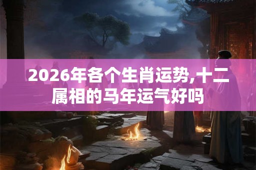 2026年各个生肖运势,十二属相的马年运气好吗