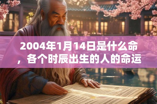 2004年1月14日是什么命,各个时辰出生的人的命运 2004年1月14日是什么命,各个时辰出生的人的命运
