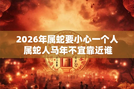 2026年属蛇要小心一个人 属蛇人马年不宜靠近谁