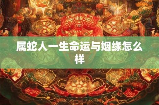 属蛇人一生命运与姻缘怎么样