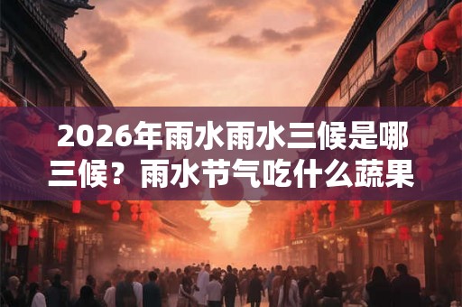 2026年雨水雨水三候是哪三候？雨水节气吃什么蔬果好？