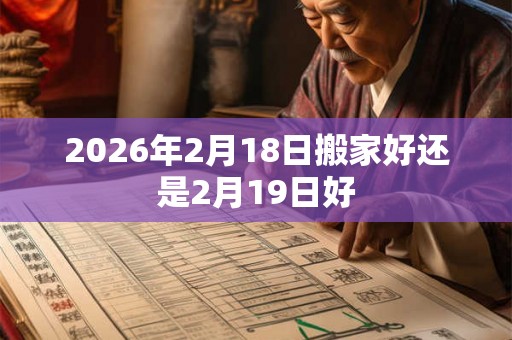 2026年2月18日搬家好还是2月19日好
