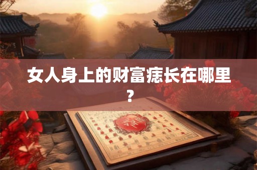 女人身上的财富痣长在哪里? 女人身上的财富痣长在哪里?