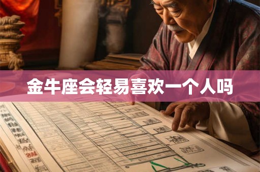 金牛座会轻易喜欢一个人吗